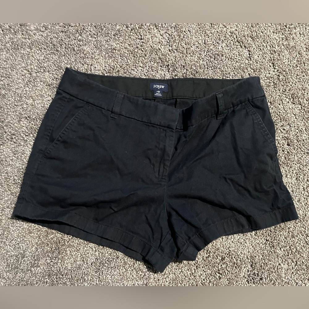 J. Crew Classic Black 3.5” Chino Shorts